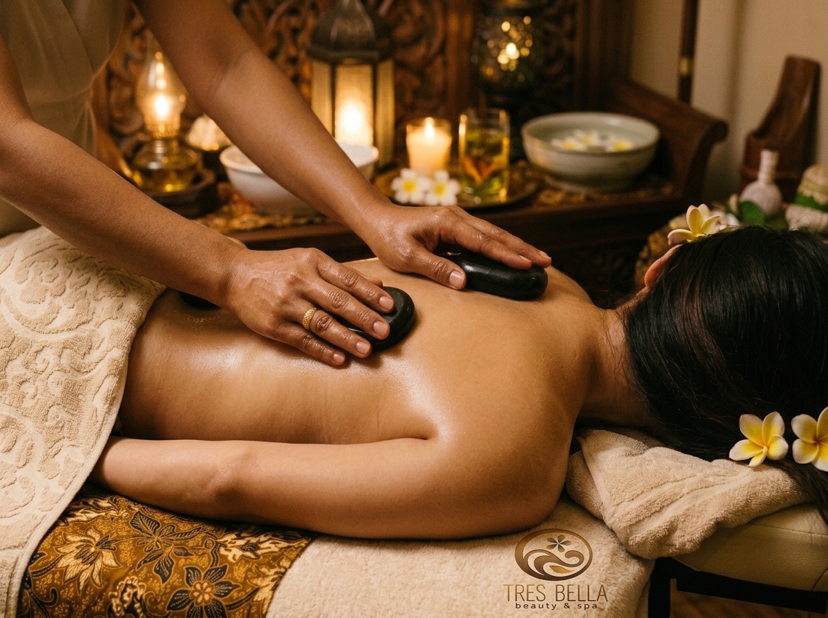 Hot stone treatment